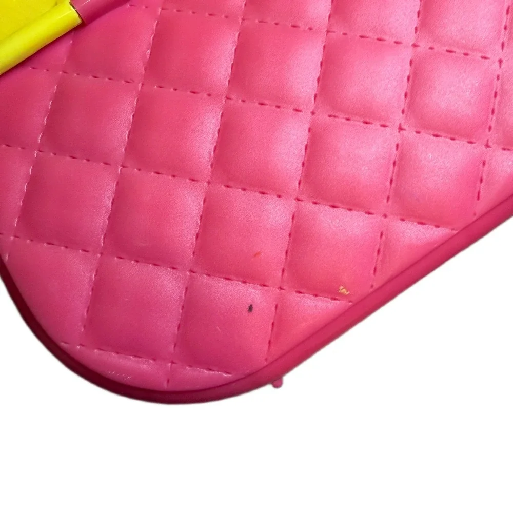 Mattel Sesame Street Elmo Zoe Pink Yellow Plastic Toy Purse Handbag 1999 2007